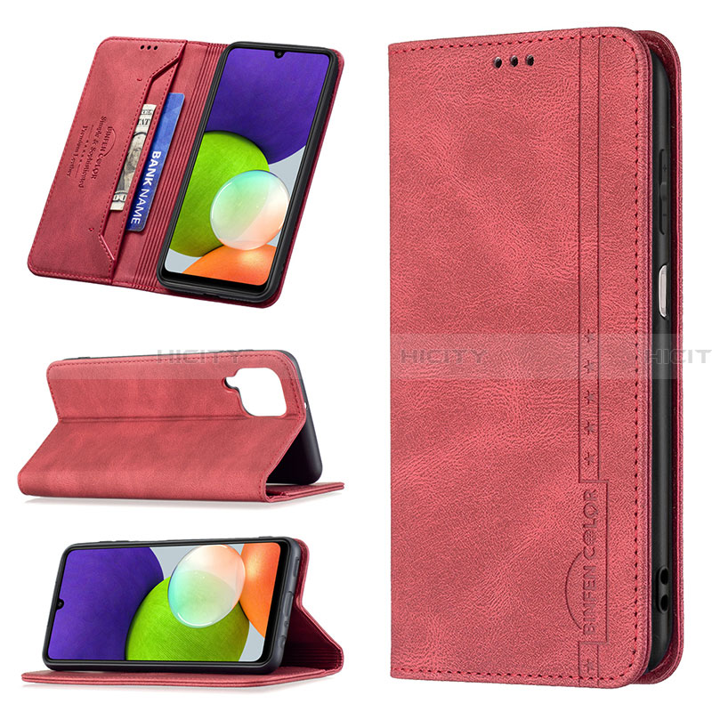 Handytasche Stand Schutzhülle Flip Leder Hülle B15F für Samsung Galaxy A22 4G