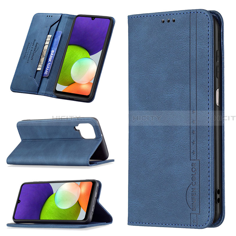 Handytasche Stand Schutzhülle Flip Leder Hülle B15F für Samsung Galaxy A22 4G