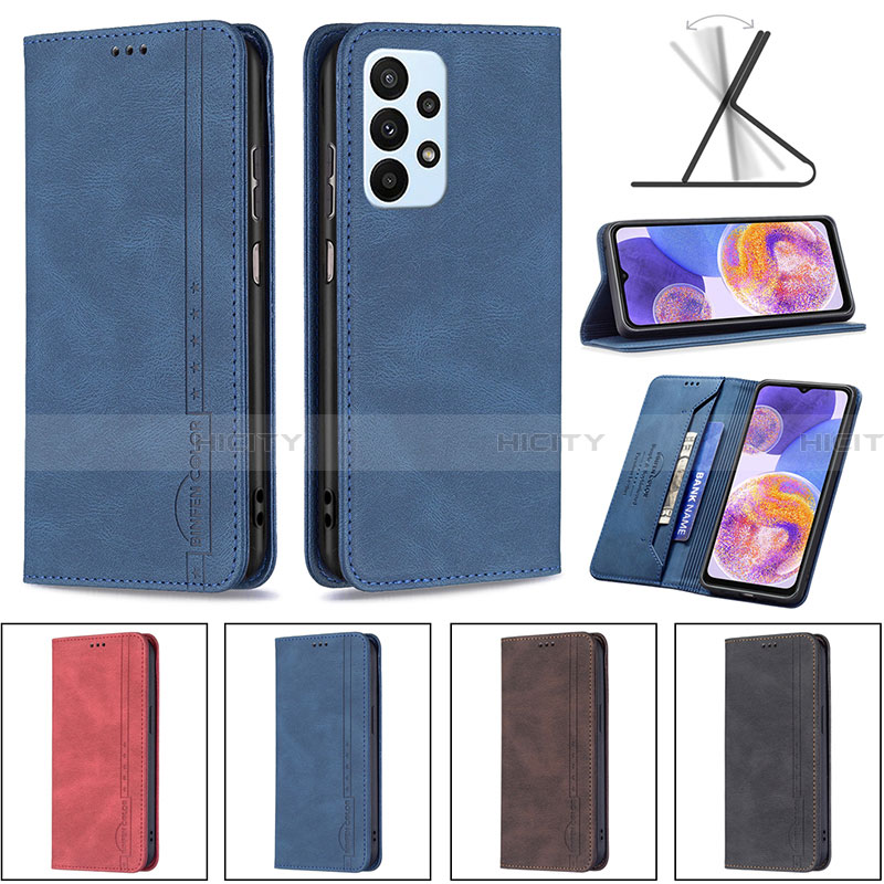 Handytasche Stand Schutzhülle Flip Leder Hülle B15F für Samsung Galaxy A23 4G