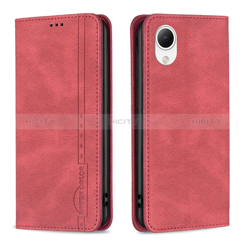 Handytasche Stand Schutzhülle Flip Leder Hülle B15F für Samsung Galaxy A23e 5G Rot