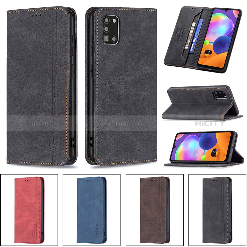 Handytasche Stand Schutzhülle Flip Leder Hülle B15F für Samsung Galaxy A31