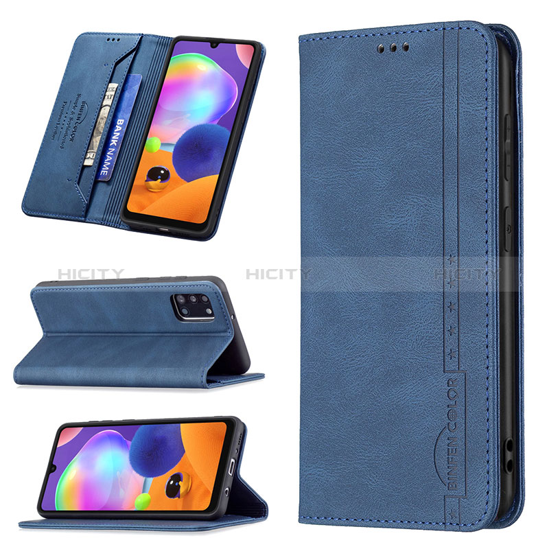 Handytasche Stand Schutzhülle Flip Leder Hülle B15F für Samsung Galaxy A31