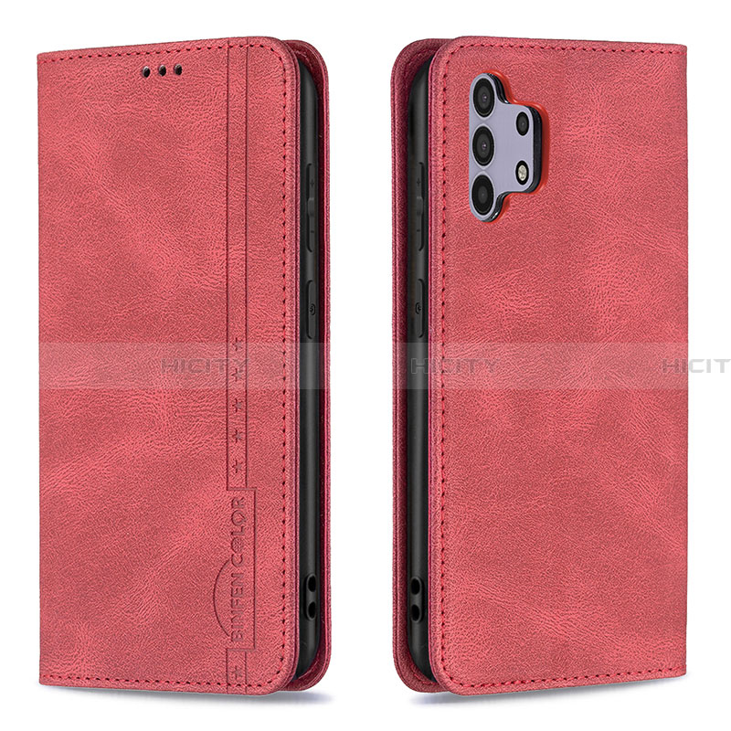 Handytasche Stand Schutzhülle Flip Leder Hülle B15F für Samsung Galaxy A32 4G Rot