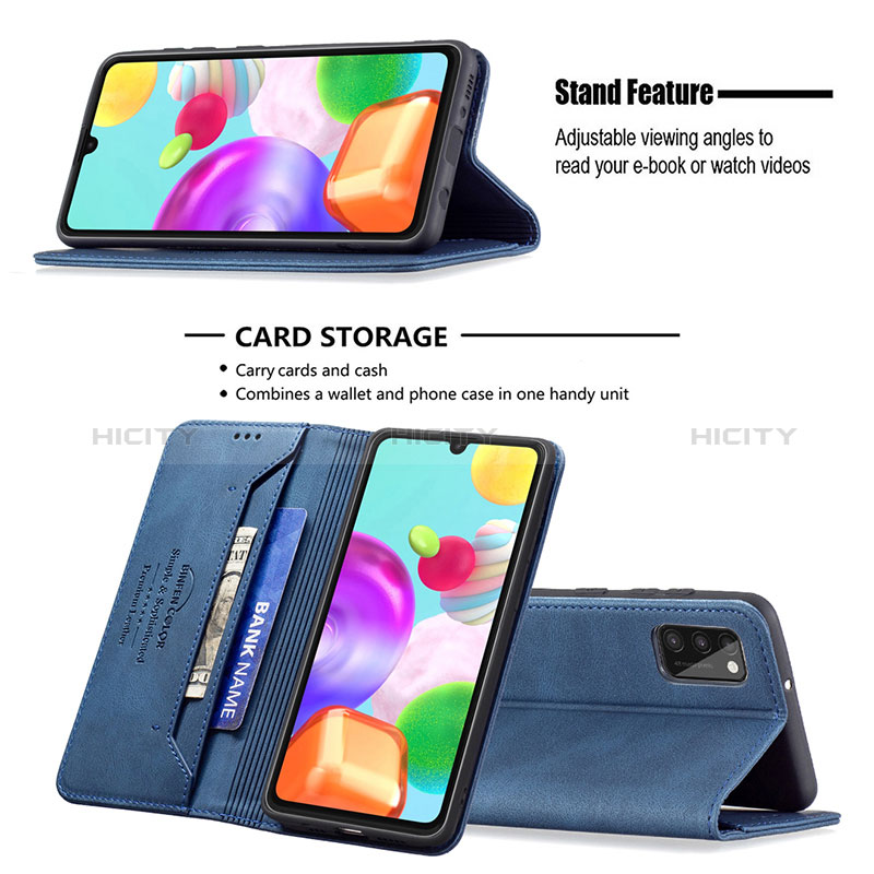 Handytasche Stand Schutzhülle Flip Leder Hülle B15F für Samsung Galaxy A41