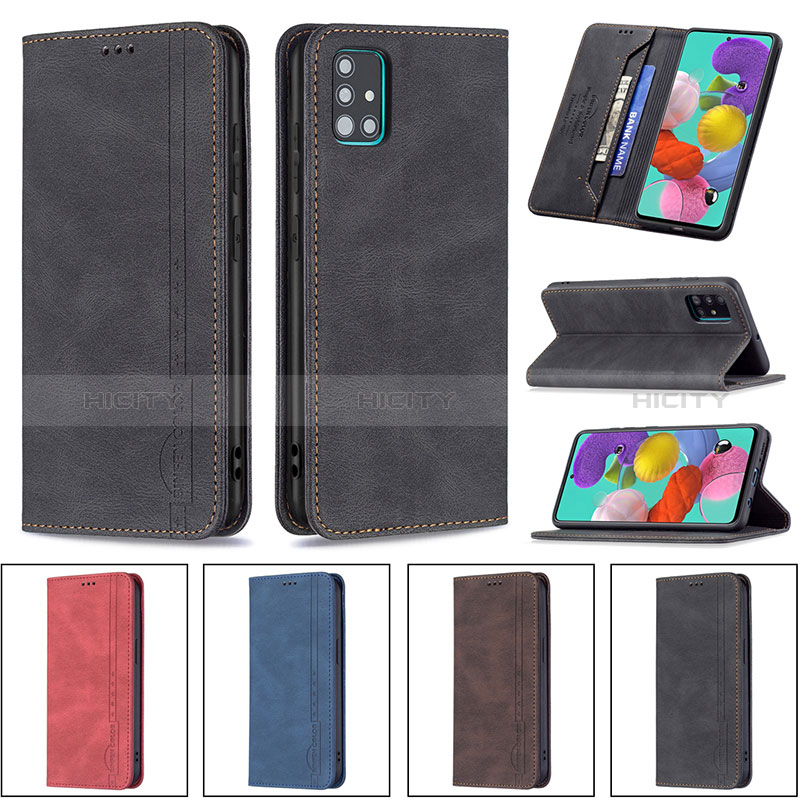 Handytasche Stand Schutzhülle Flip Leder Hülle B15F für Samsung Galaxy A51 5G