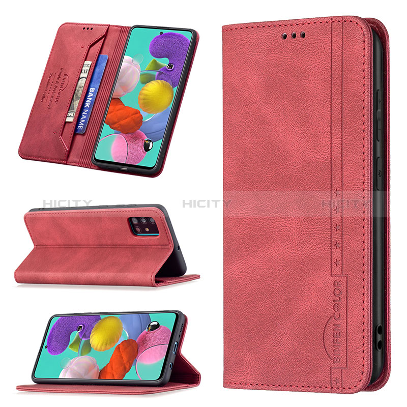 Handytasche Stand Schutzhülle Flip Leder Hülle B15F für Samsung Galaxy A51 5G