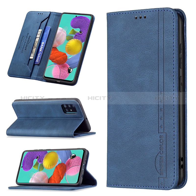 Handytasche Stand Schutzhülle Flip Leder Hülle B15F für Samsung Galaxy A51 5G