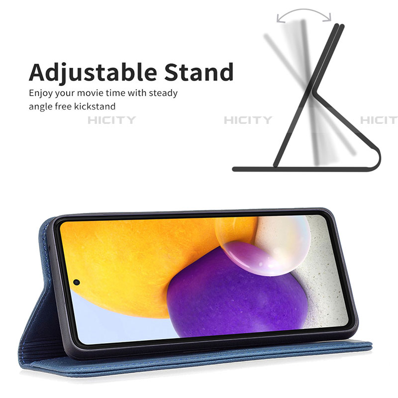 Handytasche Stand Schutzhülle Flip Leder Hülle B15F für Samsung Galaxy A73 5G