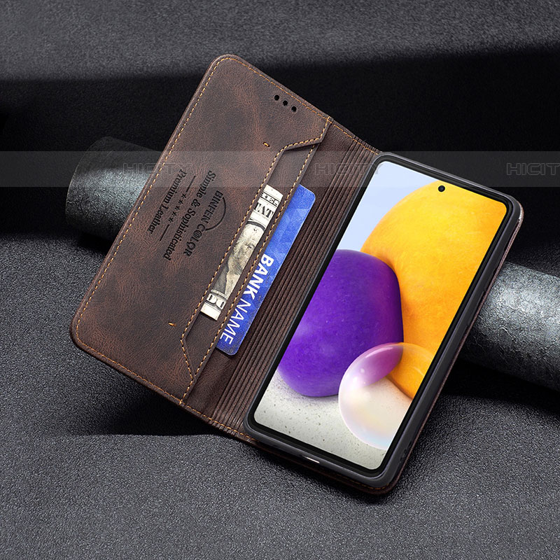 Handytasche Stand Schutzhülle Flip Leder Hülle B15F für Samsung Galaxy A73 5G