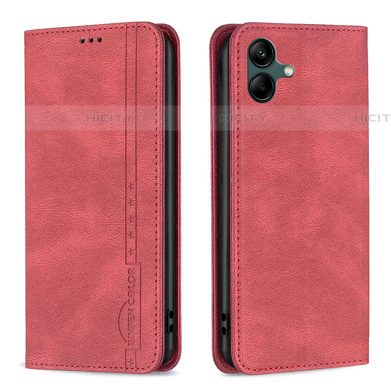 Handytasche Stand Schutzhülle Flip Leder Hülle B15F für Samsung Galaxy F14 5G Rot