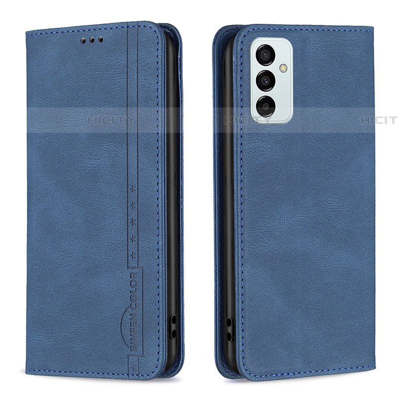 Handytasche Stand Schutzhülle Flip Leder Hülle B15F für Samsung Galaxy F23 5G Blau