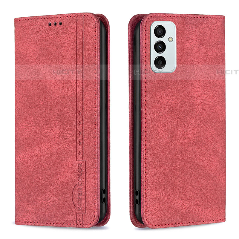 Handytasche Stand Schutzhülle Flip Leder Hülle B15F für Samsung Galaxy F23 5G Rot