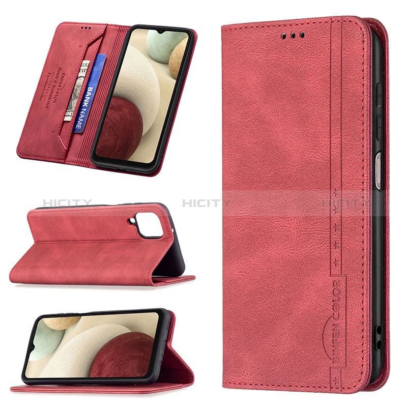 Handytasche Stand Schutzhülle Flip Leder Hülle B15F für Samsung Galaxy M12 groß