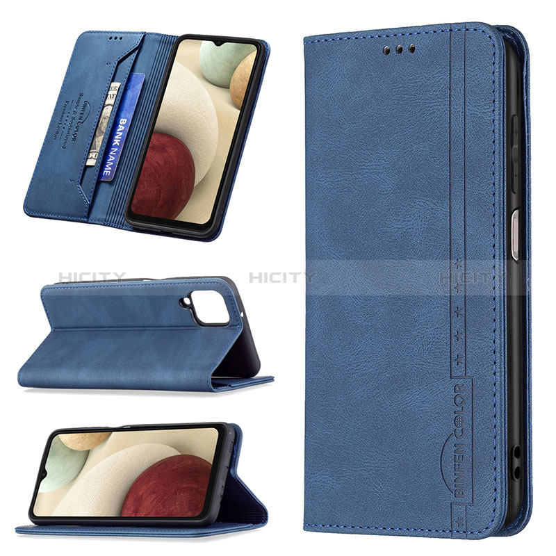 Handytasche Stand Schutzhülle Flip Leder Hülle B15F für Samsung Galaxy M12 groß