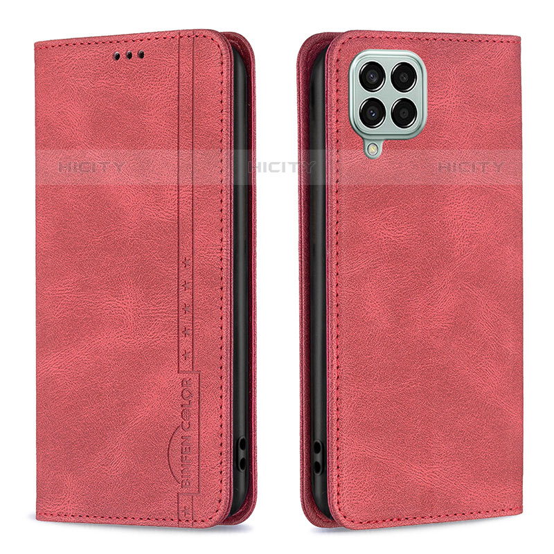 Handytasche Stand Schutzhülle Flip Leder Hülle B15F für Samsung Galaxy M33 5G Rot