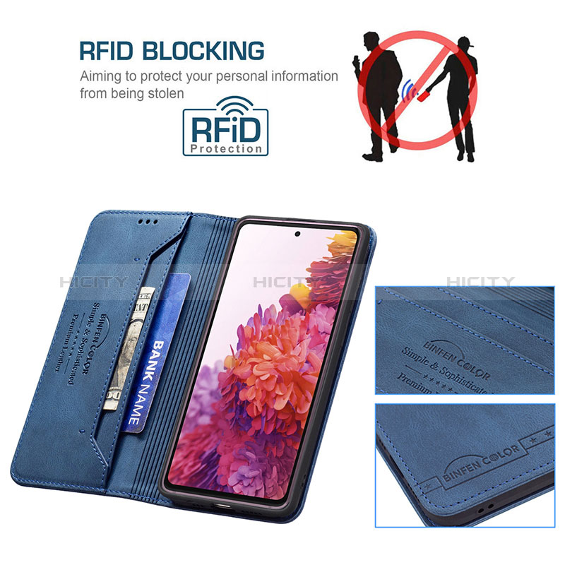 Handytasche Stand Schutzhülle Flip Leder Hülle B15F für Samsung Galaxy S20 FE (2022) 5G