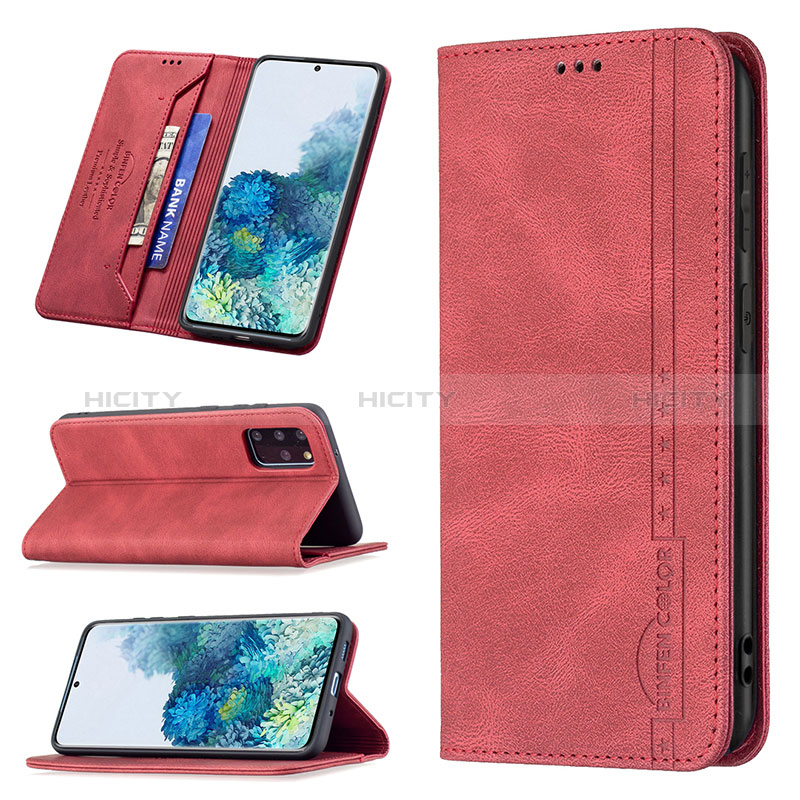 Handytasche Stand Schutzhülle Flip Leder Hülle B15F für Samsung Galaxy S20 Plus 5G groß