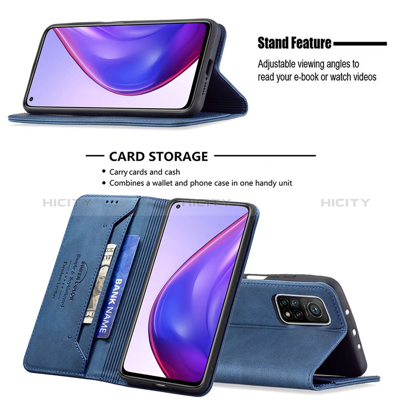 Handytasche Stand Schutzhülle Flip Leder Hülle B15F für Xiaomi Mi 10T Pro 5G