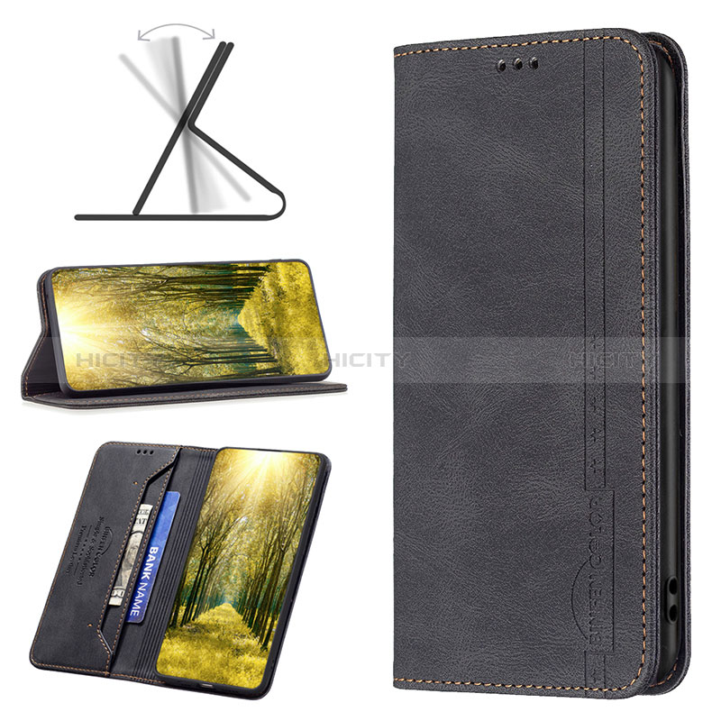 Handytasche Stand Schutzhülle Flip Leder Hülle B15F für Xiaomi Poco C51 groß