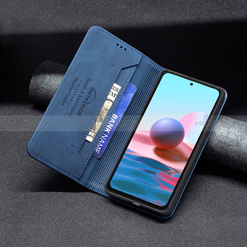 Handytasche Stand Schutzhülle Flip Leder Hülle B15F für Xiaomi Poco M5S groß