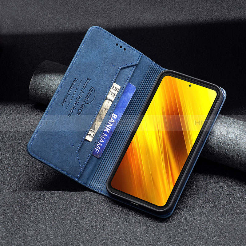 Handytasche Stand Schutzhülle Flip Leder Hülle B15F für Xiaomi Poco X3 NFC