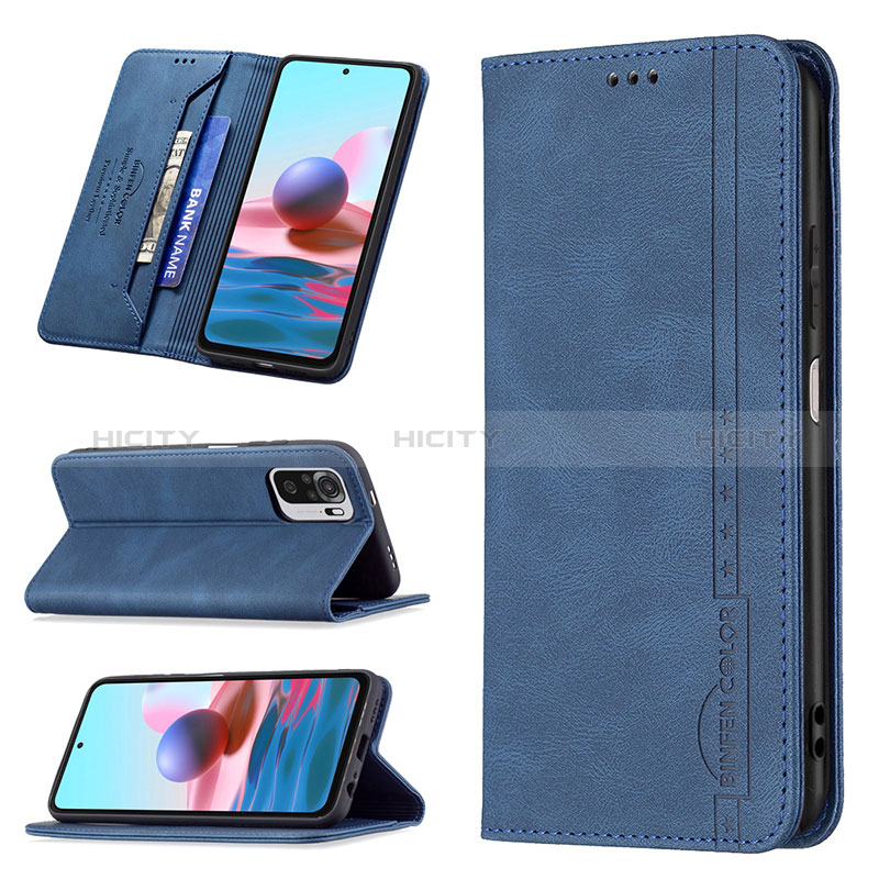 Handytasche Stand Schutzhülle Flip Leder Hülle B15F für Xiaomi Redmi Note 10 4G