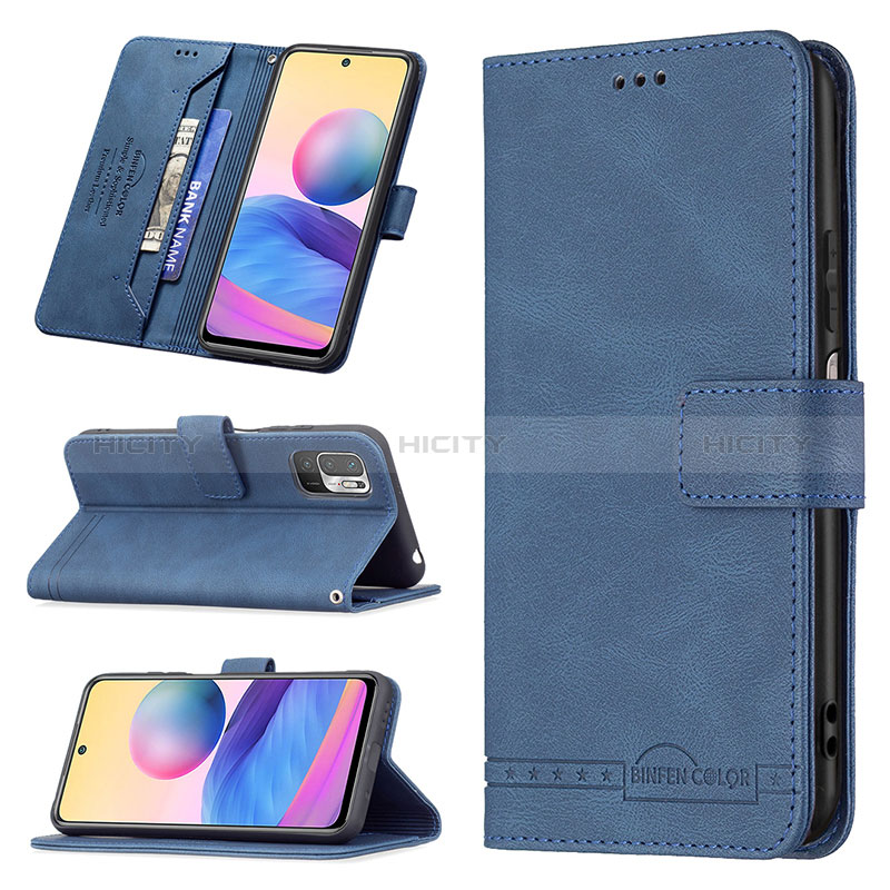 Handytasche Stand Schutzhülle Flip Leder Hülle B15F für Xiaomi Redmi Note 10 5G groß