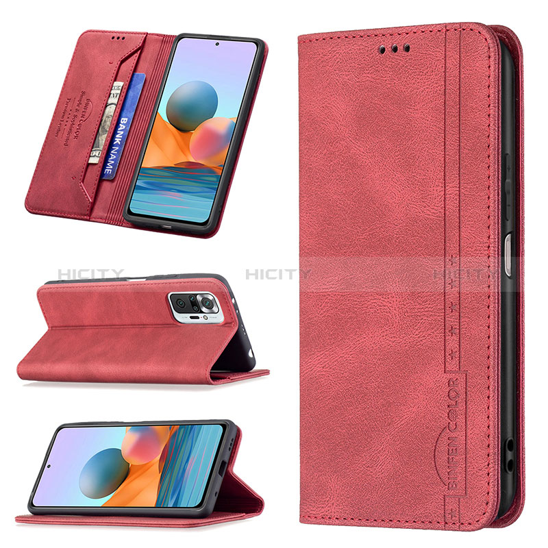 Handytasche Stand Schutzhülle Flip Leder Hülle B15F für Xiaomi Redmi Note 10 Pro 4G