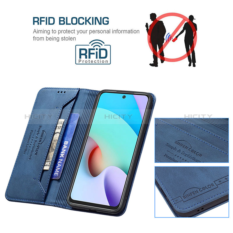 Handytasche Stand Schutzhülle Flip Leder Hülle B15F für Xiaomi Redmi Note 11 4G (2021) groß