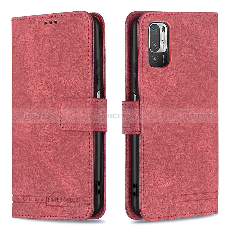 Handytasche Stand Schutzhülle Flip Leder Hülle B15F für Xiaomi Redmi Note 11 SE 5G Rot