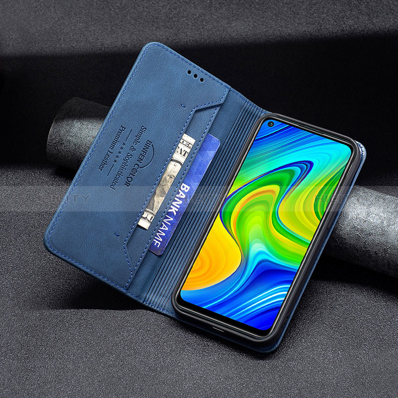 Handytasche Stand Schutzhülle Flip Leder Hülle B15F für Xiaomi Redmi Note 9 groß