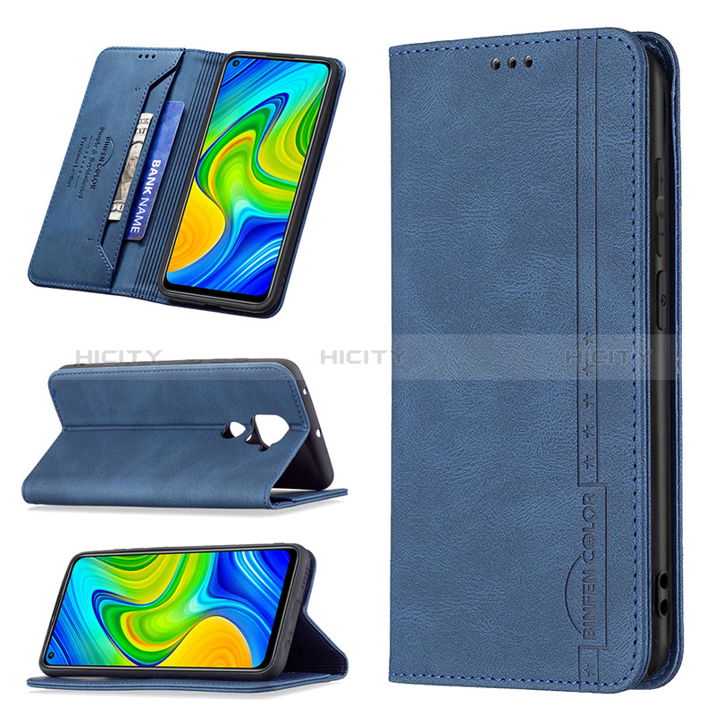 Handytasche Stand Schutzhülle Flip Leder Hülle B15F für Xiaomi Redmi Note 9 groß