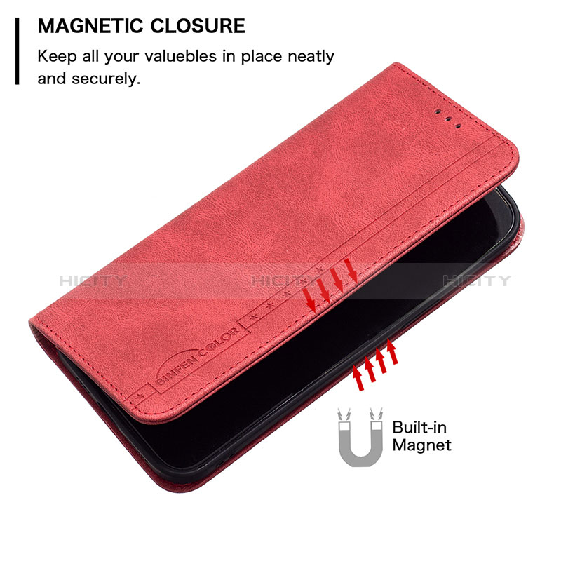 Handytasche Stand Schutzhülle Flip Leder Hülle B15F für Xiaomi Redmi Note 9S groß