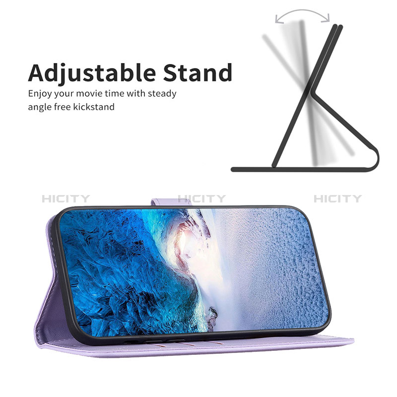 Handytasche Stand Schutzhülle Flip Leder Hülle B16F für Realme C51 groß