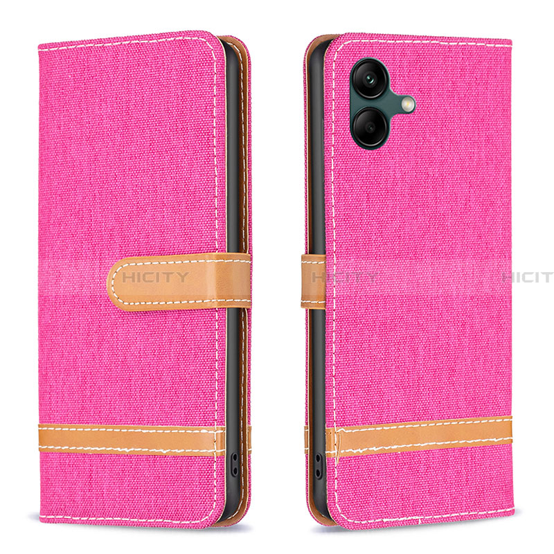 Handytasche Stand Schutzhülle Flip Leder Hülle B16F für Samsung Galaxy A05 Pink Plus