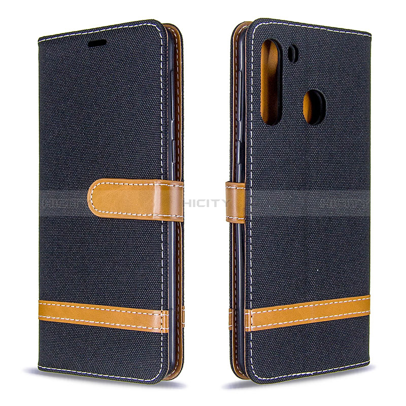 Handytasche Stand Schutzhülle Flip Leder Hülle B16F für Samsung Galaxy A21