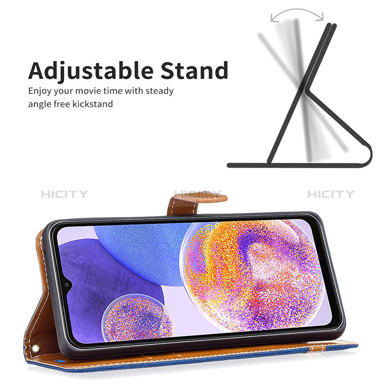 Handytasche Stand Schutzhülle Flip Leder Hülle B16F für Samsung Galaxy A23 5G