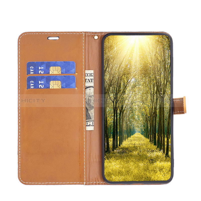 Handytasche Stand Schutzhülle Flip Leder Hülle B16F für Samsung Galaxy A23e 5G groß