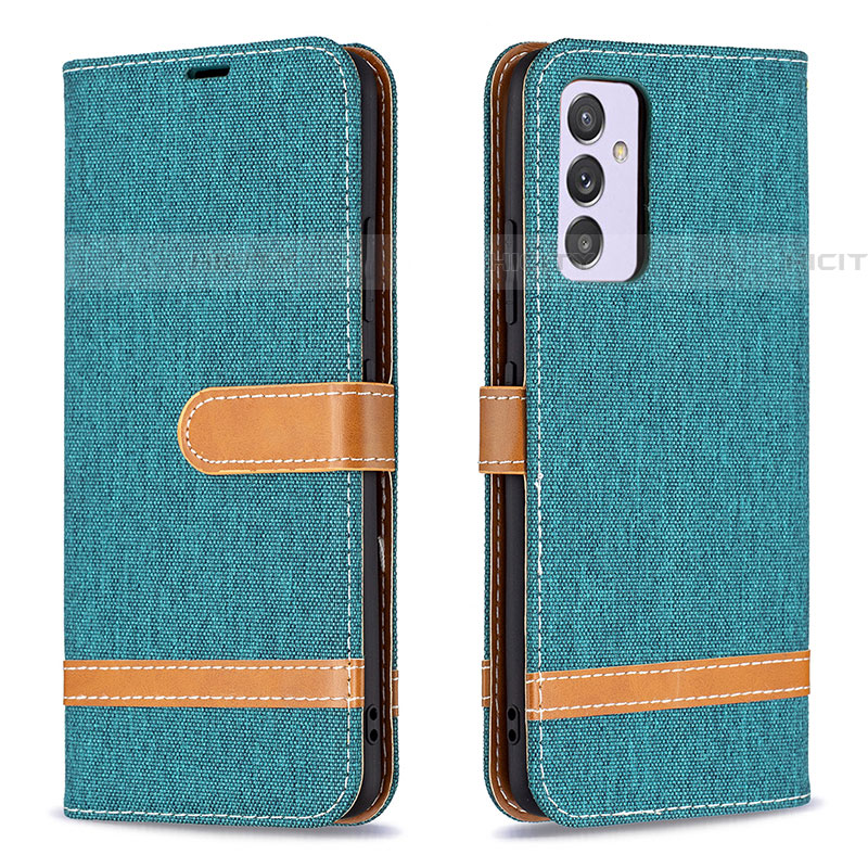 Handytasche Stand Schutzhülle Flip Leder Hülle B16F für Samsung Galaxy A24 4G Grün