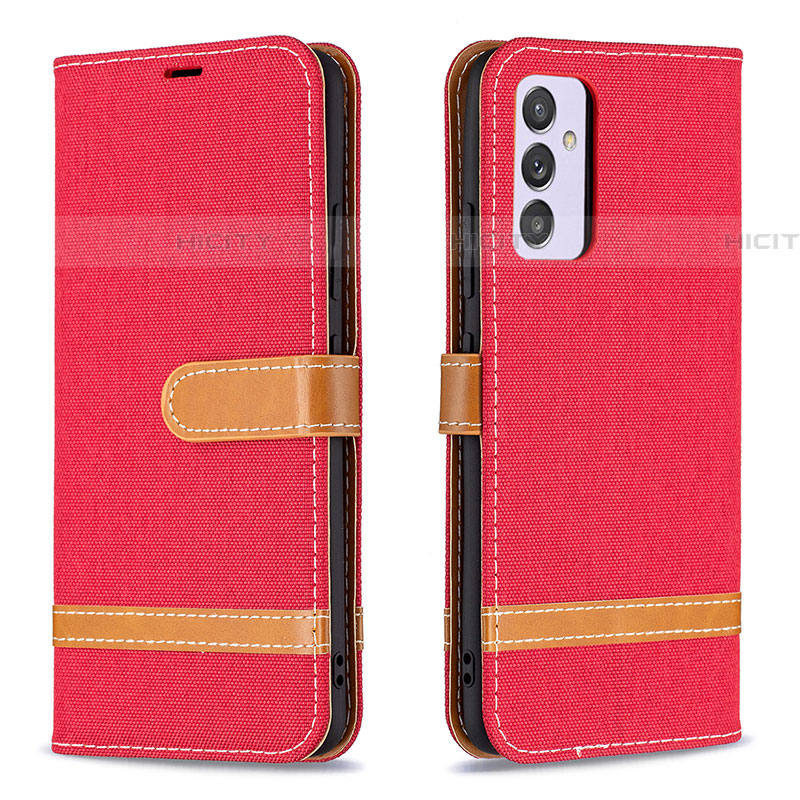 Handytasche Stand Schutzhülle Flip Leder Hülle B16F für Samsung Galaxy A24 4G Rot