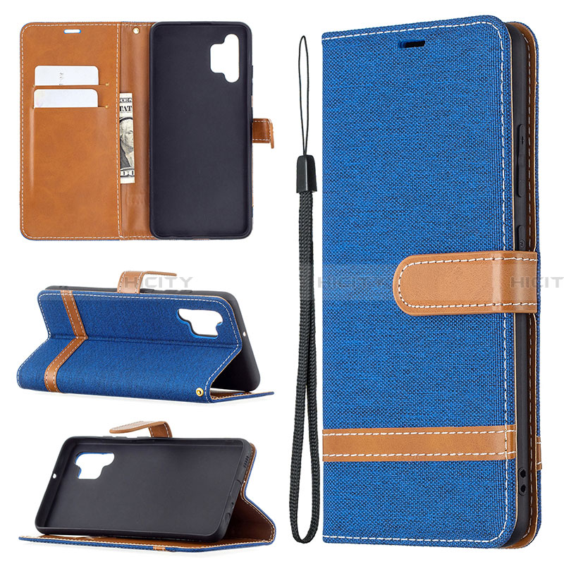 Handytasche Stand Schutzhülle Flip Leder Hülle B16F für Samsung Galaxy A32 4G