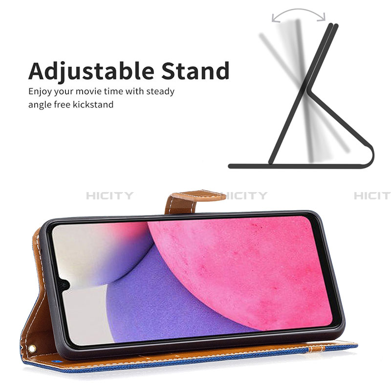 Handytasche Stand Schutzhülle Flip Leder Hülle B16F für Samsung Galaxy A33 5G