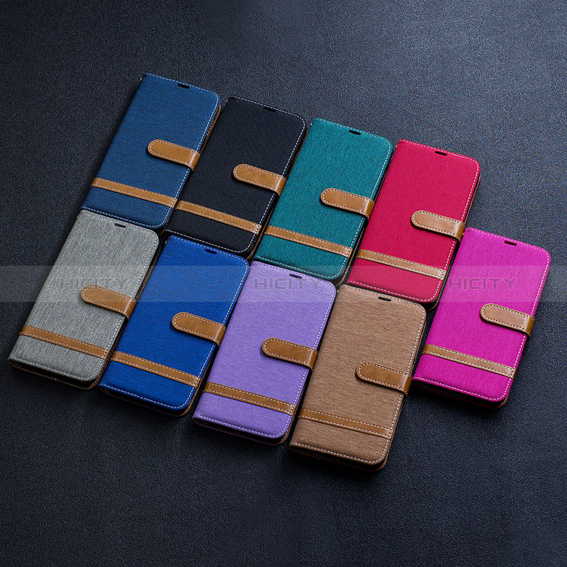 Handytasche Stand Schutzhülle Flip Leder Hülle B16F für Samsung Galaxy A50 groß