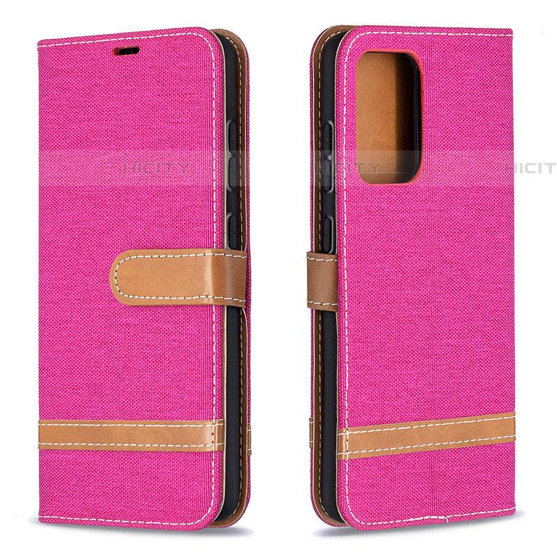 Handytasche Stand Schutzhülle Flip Leder Hülle B16F für Samsung Galaxy A52 5G Pink