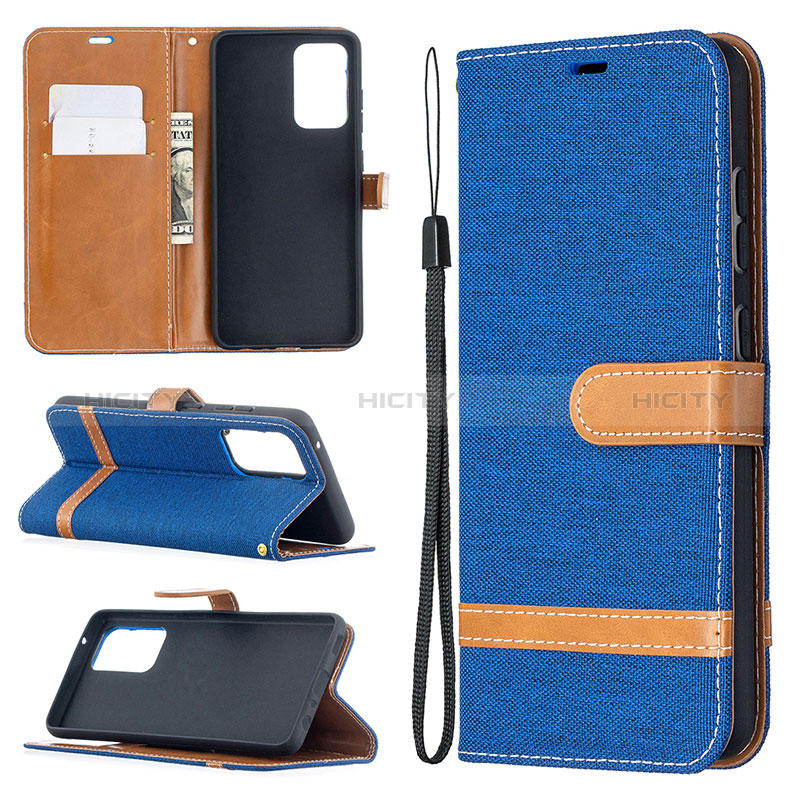 Handytasche Stand Schutzhülle Flip Leder Hülle B16F für Samsung Galaxy A52s 5G groß