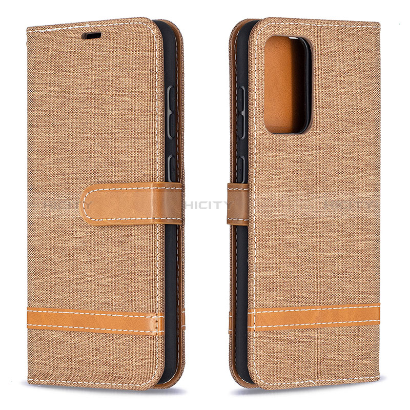 Handytasche Stand Schutzhülle Flip Leder Hülle B16F für Samsung Galaxy A52s 5G Gold Plus