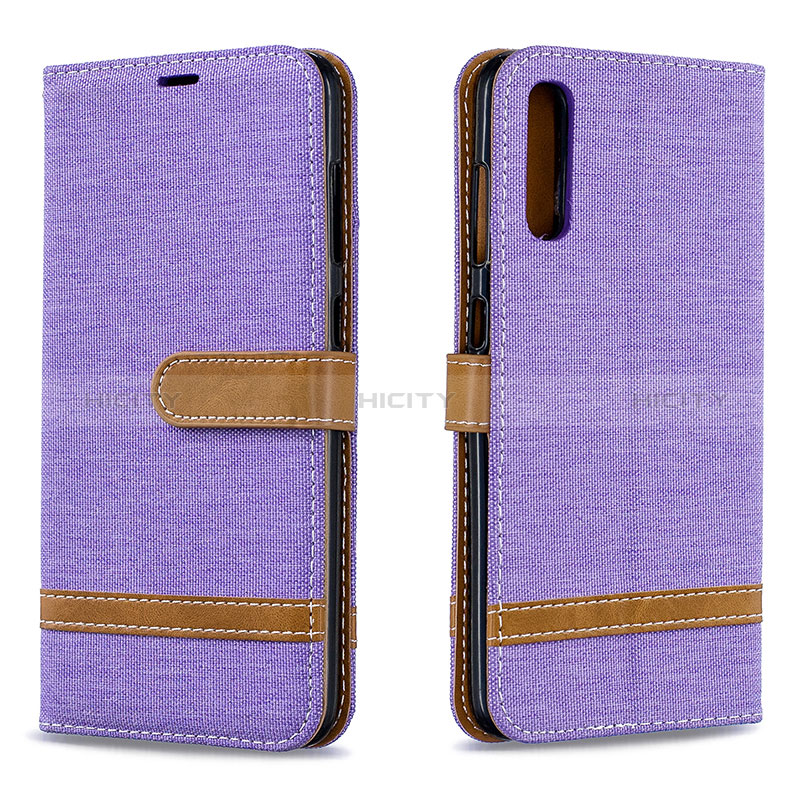 Handytasche Stand Schutzhülle Flip Leder Hülle B16F für Samsung Galaxy A70 groß