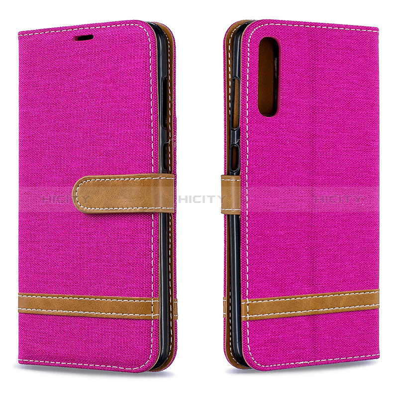 Handytasche Stand Schutzhülle Flip Leder Hülle B16F für Samsung Galaxy A70S Pink