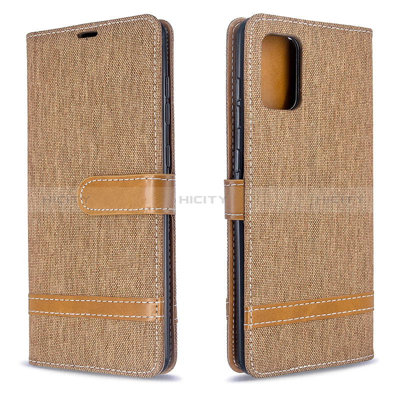 Handytasche Stand Schutzhülle Flip Leder Hülle B16F für Samsung Galaxy A71 4G A715 Gold Plus