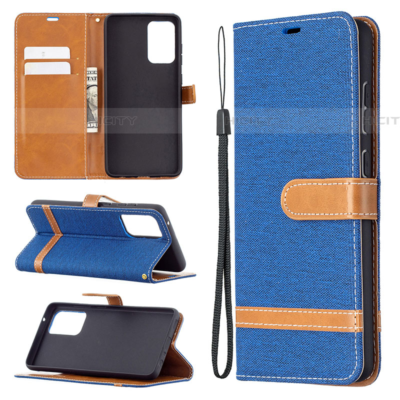 Handytasche Stand Schutzhülle Flip Leder Hülle B16F für Samsung Galaxy A72 5G